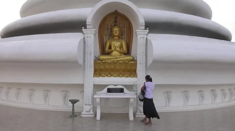 Pray to Buddha Stock Footage 58285044