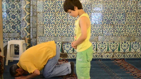 Pray With Children Stock Footage 46261832