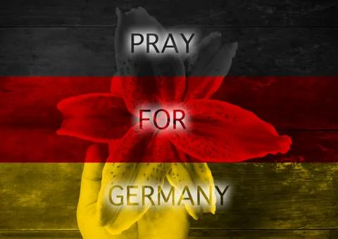 Pray for Germany Stock Photos