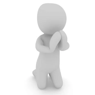 Pray Stock Illustration