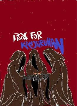 Pray for kanjuruhan Stock Illustration