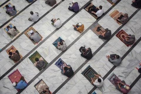 Pray in Mosque Stock Photos