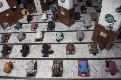 Pray in Mosque Stock Photos