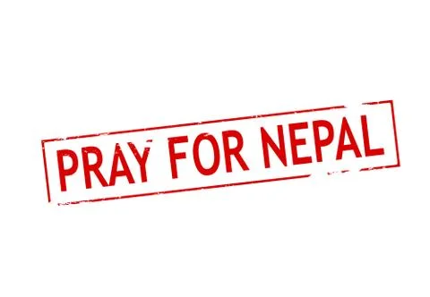 Pray for Nepal Stock Illustration