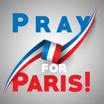 "Pray for Paris", vector illsutration Stock Illustration