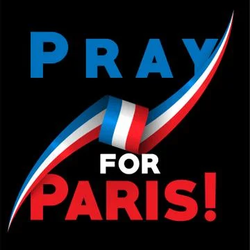 "Pray for Paris", vector illsutration Stock-Illustration