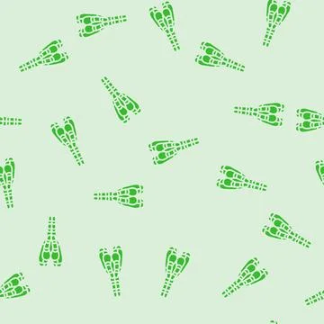 Pray robot hand gesture glyph seamless pattern Stock Illustration