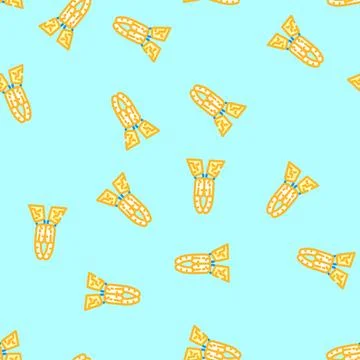 Pray robot hand gesture vector seamless pattern 스톡 일러스트