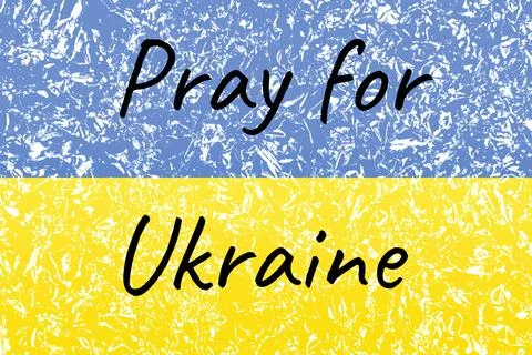 Pray for Ukraine Stock Illustration