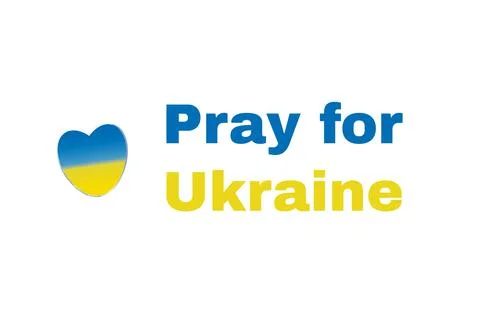 Pray for Ukraine Stock Illustration