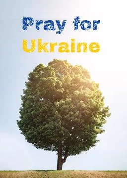 Pray for Ukraine Stock Illustration