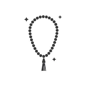 Prayer beads icon Stock Illustration