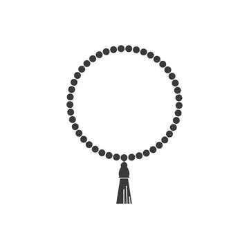 Prayer beads icon Stock Illustration