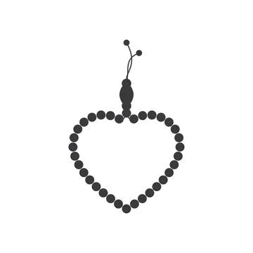 Prayer beads icon Stock Illustration