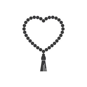 Prayer beads icon Stock Illustration
