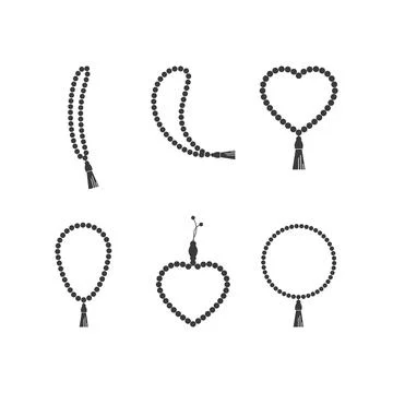 Prayer beads icon Stock-Illustration