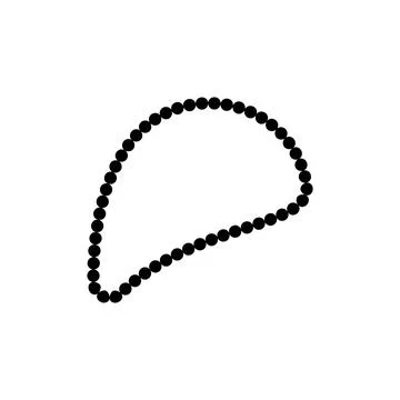 Prayer beads icon vector Stock Illustration