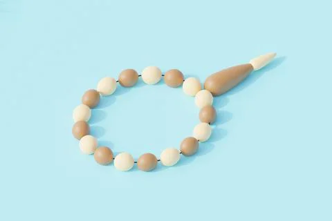 Prayer beads for islam or islamic tools to pray. 3d render illustration Stock Illustration