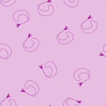 Prayer beads misbaha glyph vector seamless pattern 스톡 일러스트