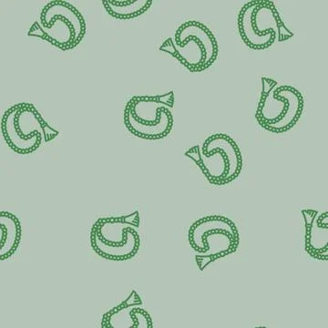 Prayer beads misbaha line vector seamless pattern イラスト素材