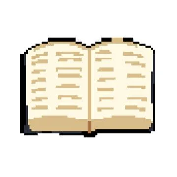 Prayer bible pixel art vector illustration Stock Illustration