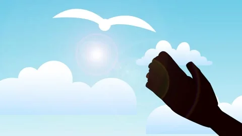 Prayer - black Video stock 139402256