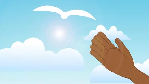 Prayer - brown Stock Footage 139402254