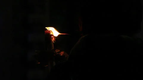 Prayer with candles Stock-Footage 33664278