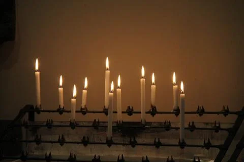 Prayer Candles. Foto stock