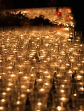 Prayer Candles Stock Photos