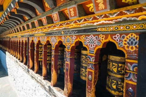 Prayer drums Stock Photos