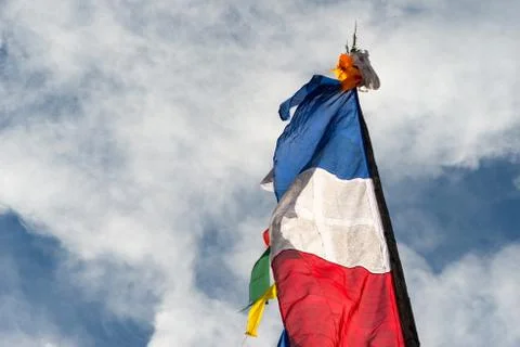 Prayer flag Stock Photos