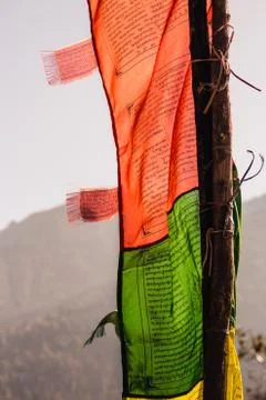 Prayer flag Stock Photos