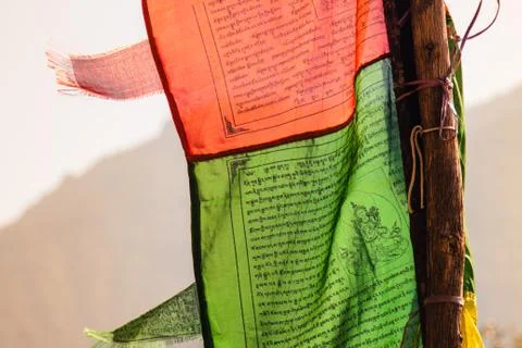 Prayer flag Stock Photos