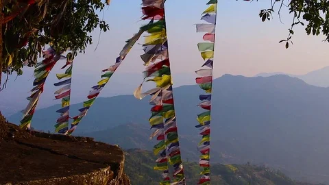 Prayer flags Stock Footage 71536841