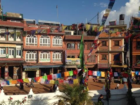 Prayer Flags in Nepal Stock Photos