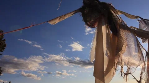 Prayer Flags No.15 Stock Footage 45404873