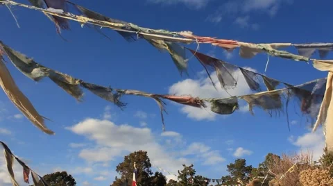 Prayer Flags No.17 Video stock 45405108