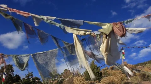 Prayer Flags No.2 Video stock 45403951