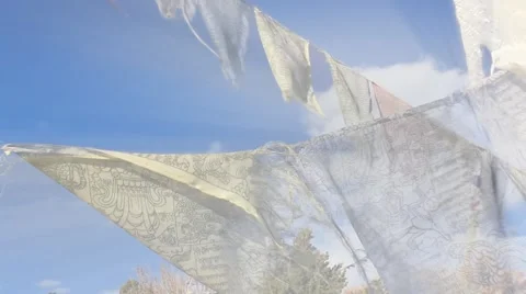 Prayer Flags No.24 Video stock 45404149