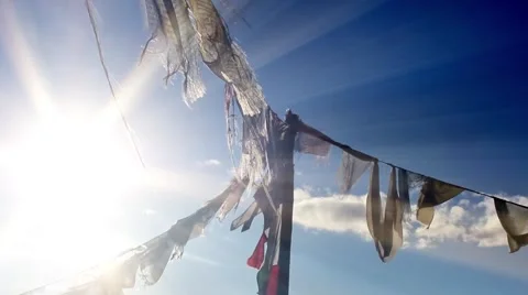 Prayer Flags No.25 Video stock 45404583