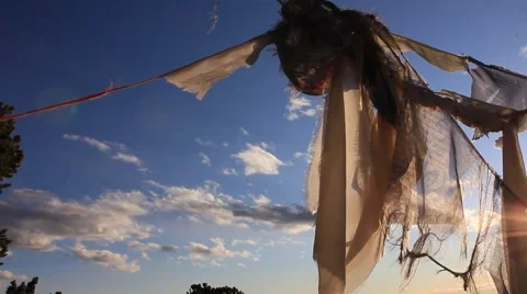 Prayer Flags No.3 Video stock 45403797