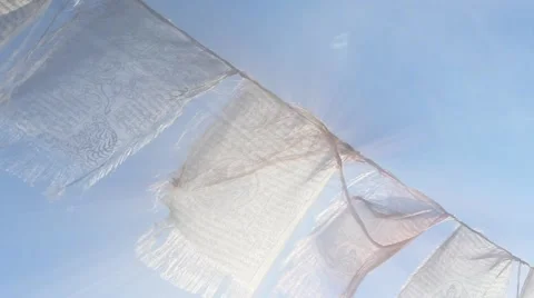 Prayer Flags No.34 Video stock 45404322