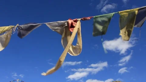 Prayer Flags No.36 Video stock 45403877