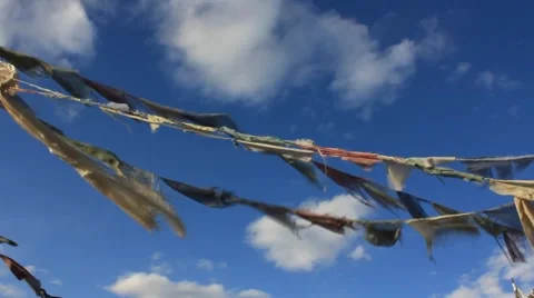 Prayer Flags No.5 Video stock 45404773