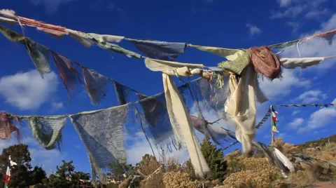Prayer Flags No.50 Video stock 45405069