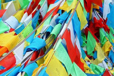 Prayer flags Stock Photos