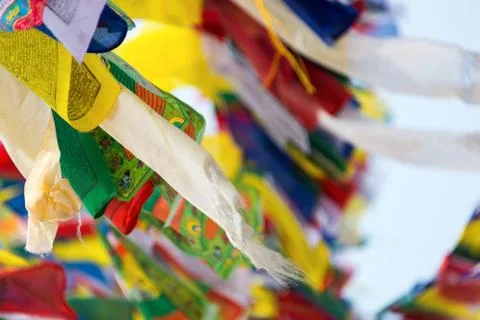 Prayer flags Stock-Fotos