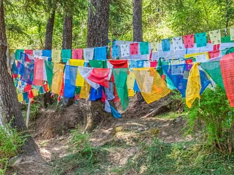 Prayer flags Stock Photos