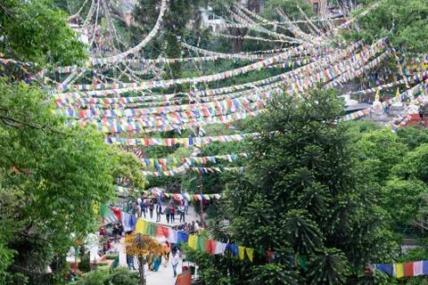 Prayer Flags Stockfoto's
